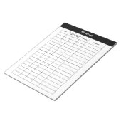 Kilometerregistratie Zakelijk Formulier Wit Notitieblok (Schuin)