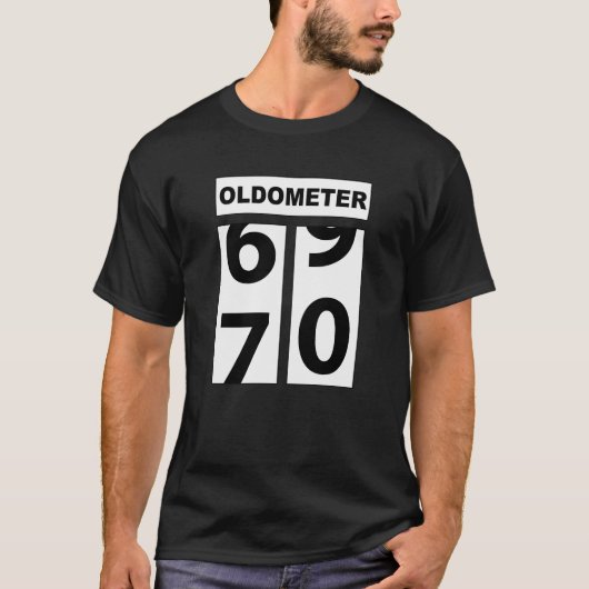 kilometerteller 70 t-shirt (Voorkant)