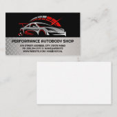 kilometerteller | straatracewagen | Automatische L Visitekaartje (Voorkant / Achterkant)