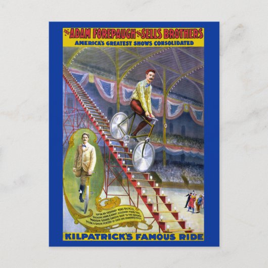 Kilpatricks Famous Ride  Circus Poster Briefkaart (Voorkant)