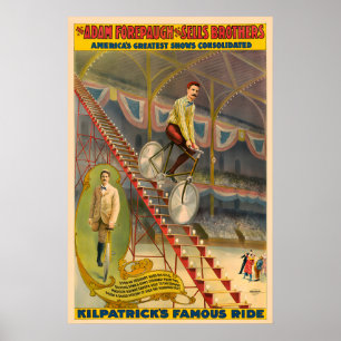 Kilpatrick's Ride Circus Fiets Poster
