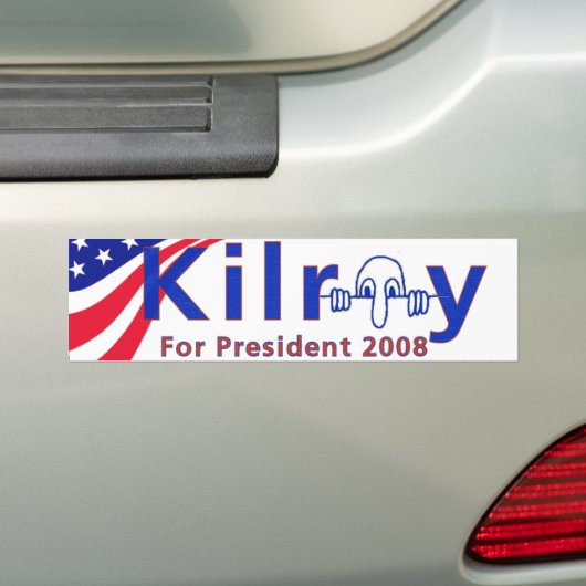 Kilroy 08 bumpersticker (Op auto)