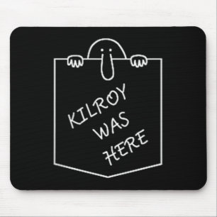 Kilroy Was Here Graffiti Kunst Met Zakken Muismat