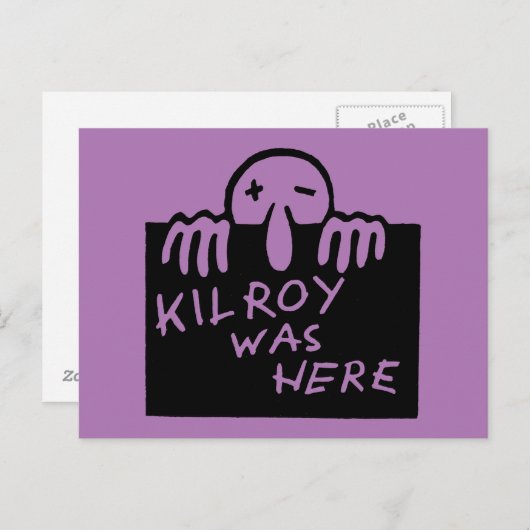 Kilroy was hier briefkaart (Voorkant / Achterkant)