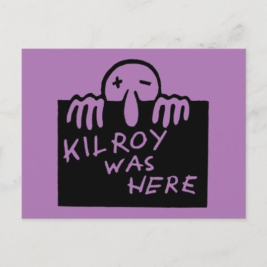 Kilroy was hier briefkaart (Voorkant)