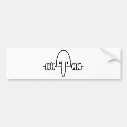 Kilroy was hier bumpersticker (Voorkant)