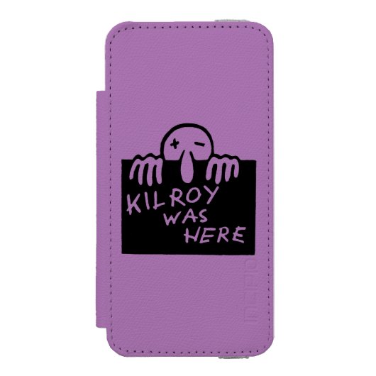 Kilroy was hier incipio iPhone portemonnee hoesje (Voorkant Agenda)