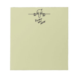 Kilroy was hier notitieblok