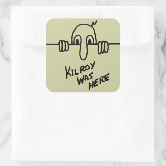 Kilroy was hier Sticker (Tas)