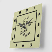 Kilroy was hier vierkante klok (Hoek)