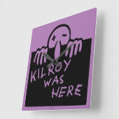 Kilroy was hier vierkante klok (Hoek)