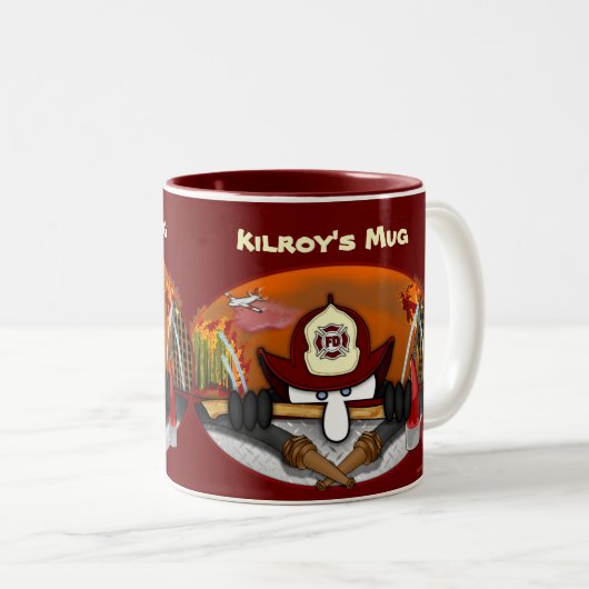 Kilroy's Firefighter Mok (Voorkant rechts)