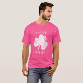 Kilrush Clare Ireland  Shamrock Distress T-shirt (Voorkant volledig)