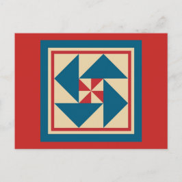 Kilt Briefkaart - Patriottische centrifuge (rood)