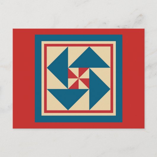 Kilt Briefkaart - Patriottische centrifuge (rood) (Voorkant)