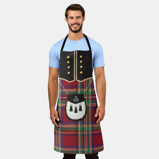 kilt en sporran voor mannen schort (Gedragen)