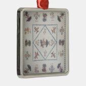 Kilt in "Broderie Perse", c.1800 (toegepast, print Metalen Ornament (Rechts)