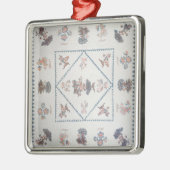 Kilt in "Broderie Perse", c.1800 (toegepast, print Metalen Ornament (Links)