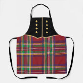 Kilt Print Apron Schort (Voorkant)