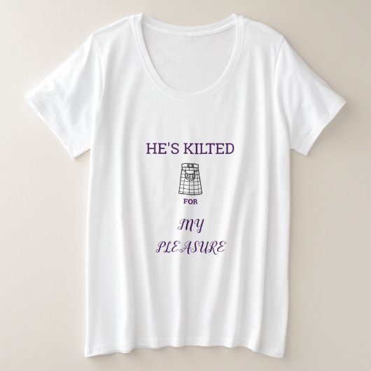 Kilt-Shirt Grote Maat T-shirt (Design voorkant)