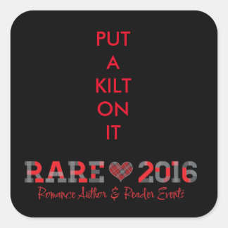 kilt-sticker vierkante sticker
