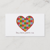 Kilt Visitekaartjes voor patchwork schilderen (Achterkant)