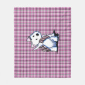 Kilted Highland Moon Westie Fleece Deken (Voorkant)