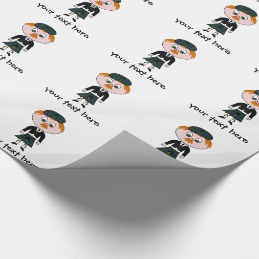 Kilted Scotsman Cadeaupapier (Hoek)