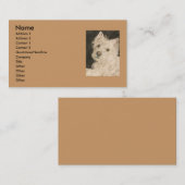 Kiltie the West Highland Terrier Visitekaartje (Voorkant / Achterkant)