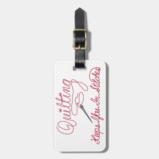 Kilting Gezegde Bagagelabel (Voorkant verticaal)