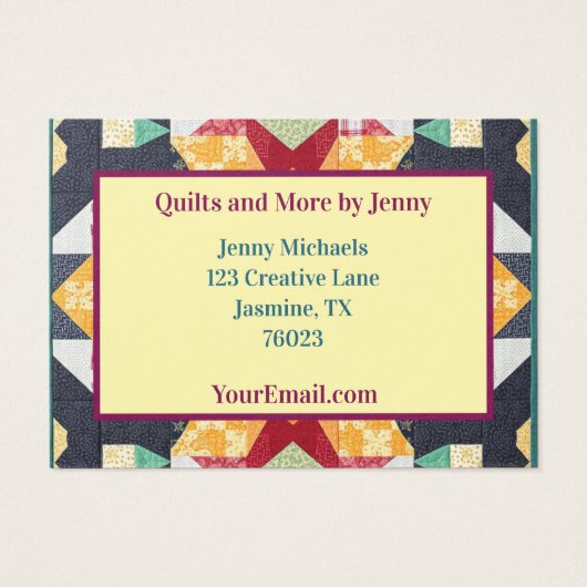 Kilting Visitekaartje (Achterkant)