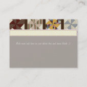 Kilting Visitekaartje (Achterkant)