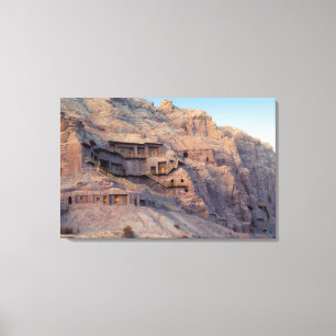 Kilzil Duizend Buddha-grotten, Kuche, nabij Canvas Afdruk