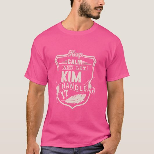Kim Achternaam Shirt Kim Naam Verjaardag (Voorkant)