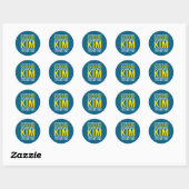 Kim Als Het Niet Lukt Probeer Ronde Sticker (Vel)