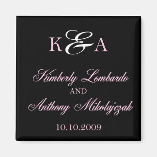 Kim en Anthony op zwart Magneet