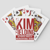 Kim Fielding logo Pokerkaarten (Achterkant)