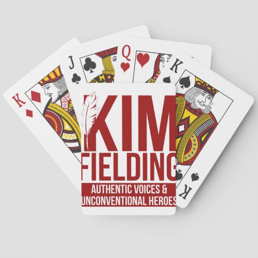 Kim Fielding logo Pokerkaarten (Achterkant)