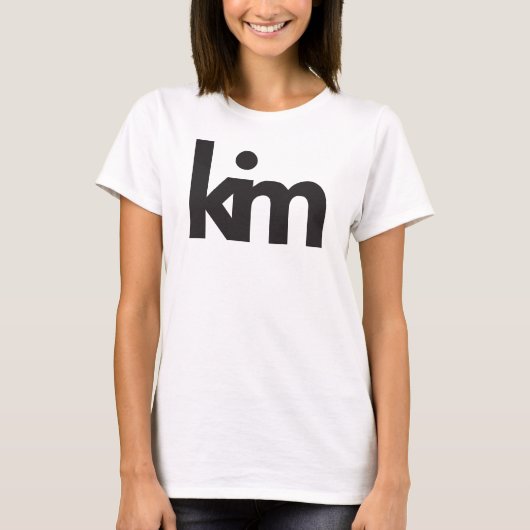 Kim, gepersonaliseerd shirt met korte mouwen (Voorkant)