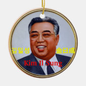 Kim Il Sung #2 Keramisch Ornament (Voorkant)