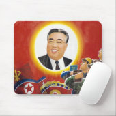 Kim Il-Sung Red mousepad Muismat (Met muis)