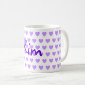 Kim in het Paars Koffiemok (Voorkant rechts)