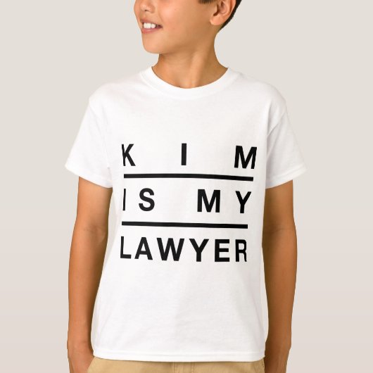 Kim is mijn advocaat - Strafrechtshervorming T-shirt (Voorkant)