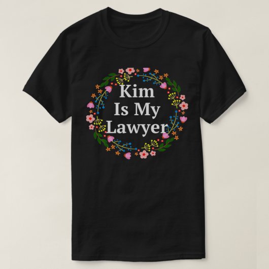 Kim is mijn advocaat strafrechtspleging gevangenis t-shirt (Design voorkant)