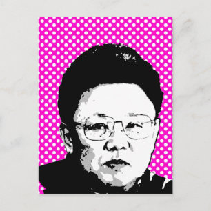 Kim Jong Il Briefkaart