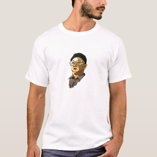 Kim Jong Il ,dictator of Korea T-shirt (Voorkant)
