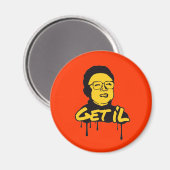 Kim Jong Il - Get's Il Magneet (Voorkant / Achterkant)