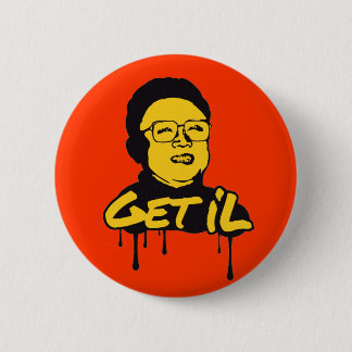 Kim Jong Il - Get's Il Ronde Button 5,7 Cm