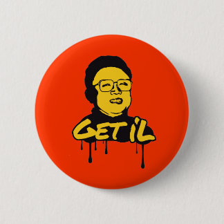 Kim Jong Il - Get's Il Ronde Button 5,7 Cm