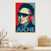 Kim Jong-Il - Juche: Obama parodie poster (Keuken)